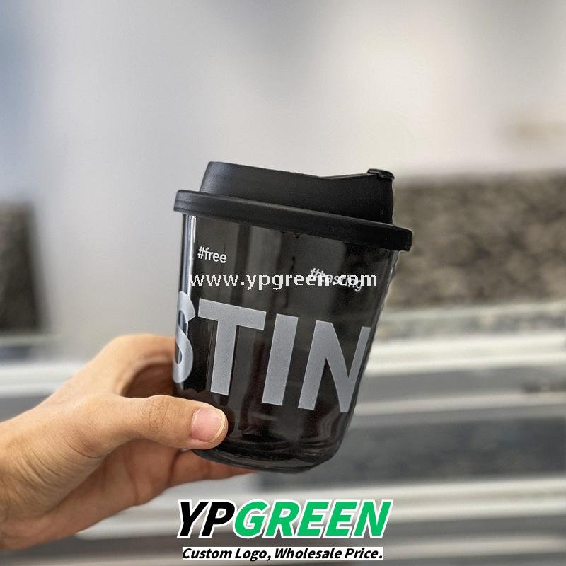 Black Frosted Plastic Cold Drink Cups – Injection Molded Beverage Cups