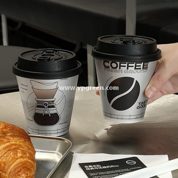 90x55x93cm Silver-Lined Hollow Design Coffee Cup – 300ml Frosted Texture Matte Cup