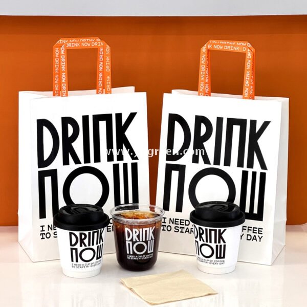 400ml Custom Logo U-Shaped Plastic Cups with 3 Different Lids – 9x6x9.5cm Disposable Cold Drink Packaging