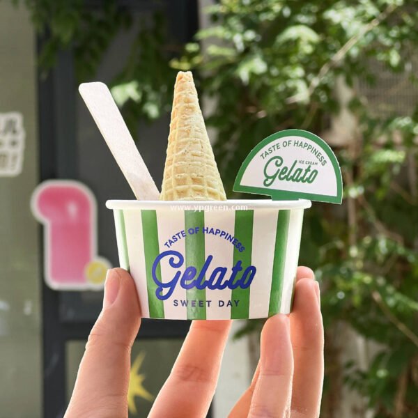 Disposable Ice Cream Paper Cups – Gelato & Yogurt To-Go Bowls