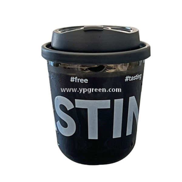 Black Frosted Plastic Cold Drink Cups – Injection Molded Beverage Cups