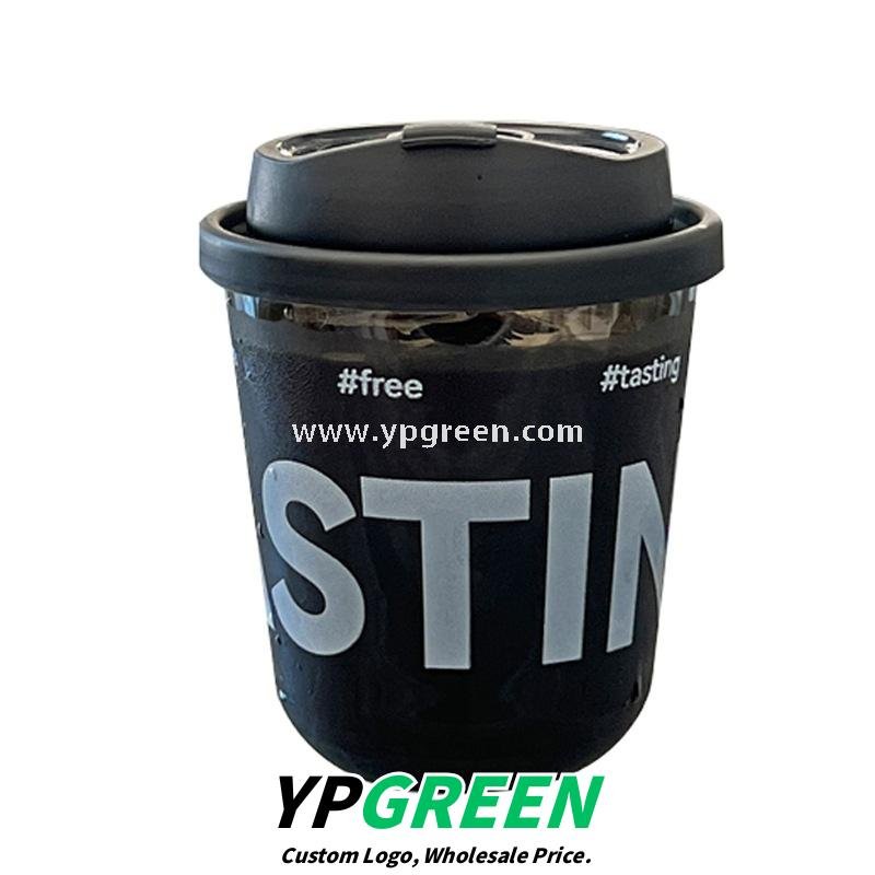 Black Frosted Plastic Cold Drink Cups – Injection Molded Beverage Cups