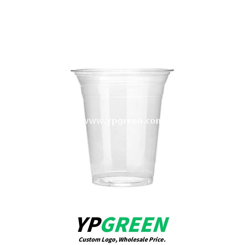 400ml PET Cold Drink Cups with Mini Liquor Bottle Lids 9.8x6x10.7 cm – 14oz Disposable Coffee Cups