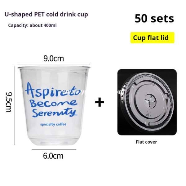 U-Shaped Clear PET Cups with Lids – Iced Coffee & Smoothie To-Go