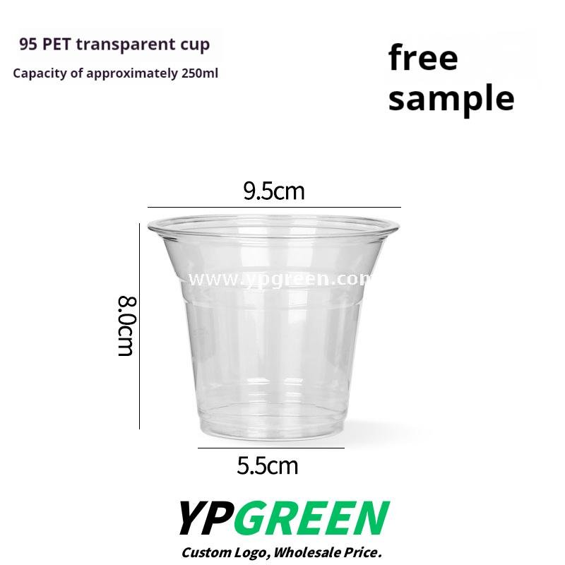 250ml Mini Clear Ice Cream Cup – 9.5×5.5×8cm Disposable Dessert Cup