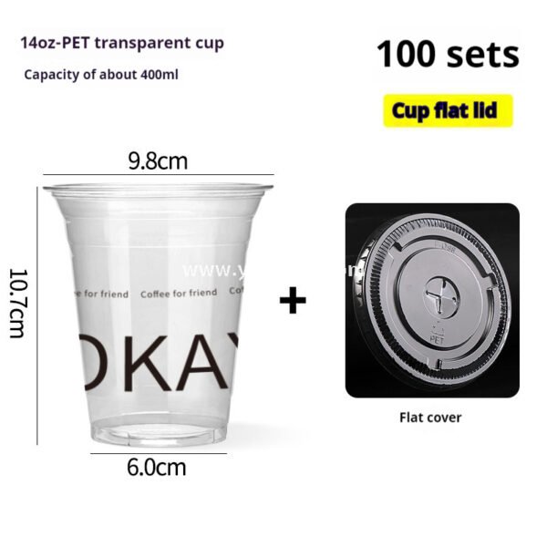 Disposable Clear Plastic Cups with Lids – Iced Coffee & Milk Tea To-Go