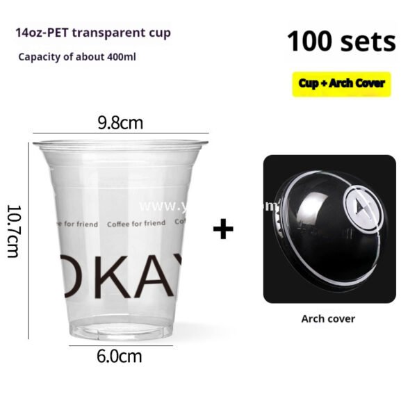 Disposable Clear Plastic Cups with Lids – Iced Coffee & Milk Tea To-Go