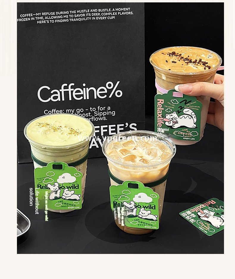 9.8x6.1x12.1cm Coffee Cup Sleeve & Tag Set – Customizable Card & Band Accessories 9.8x6.1x12.1cm Coffee Cup Sleeve & Tag Set – Customizable Card & Band Accessories