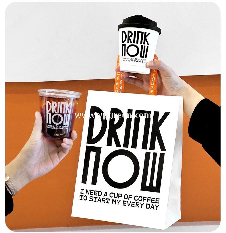400ml Custom Logo U-Shaped Plastic Cups with 3 Different Lids – 9x6x9.5cm Disposable Cold Drink Packaging