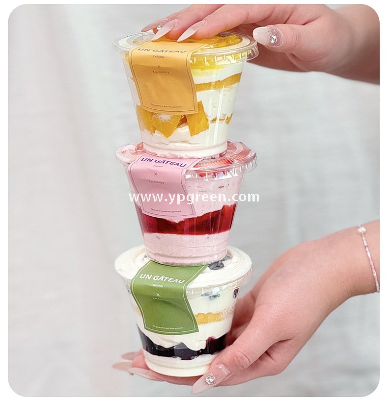200/260ml Mini Dessert Boxes with Labels & Cups – 92x55x55/92x55x71mm Pastry Takeaway Packaging