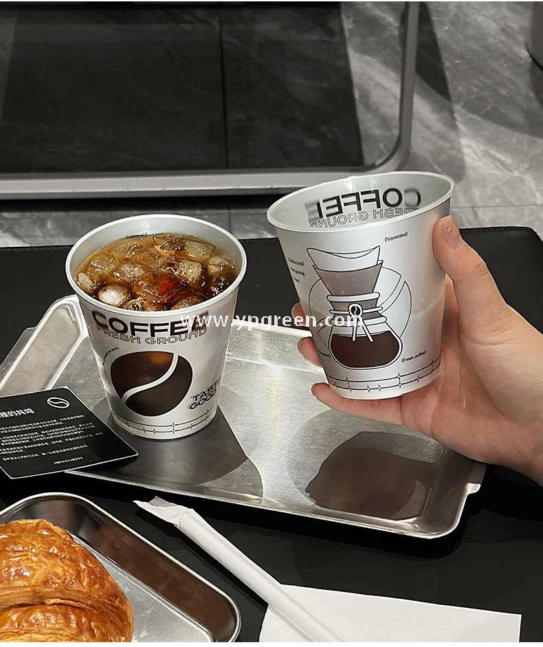 90x55x93cm Silver-Lined Hollow Design Coffee Cup – 300ml Frosted Texture Matte Cup