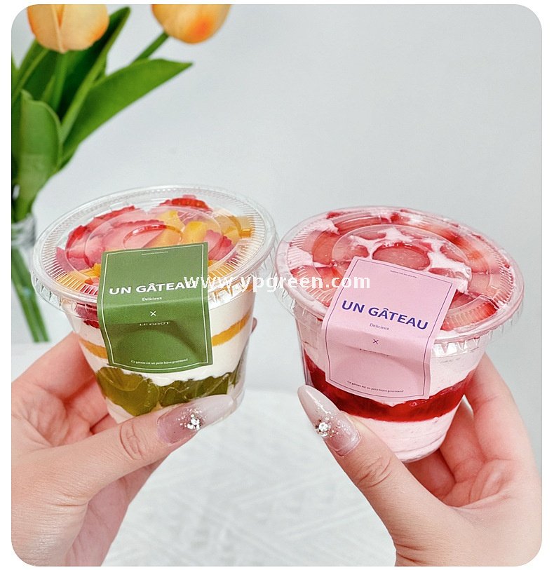 200/260ml Mini Dessert Boxes with Labels & Cups – 92x55x55/92x55x71mm Pastry Takeaway Packaging