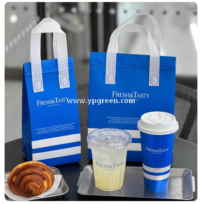 500ml Blue Metallic-Lined Plastic Cup 9x4.8x15.7cm + Leak-Resistant White Lid
