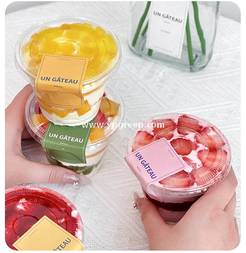 200/260ml Mini Dessert Boxes with Labels & Cups – 92x55x55/92x55x71mm Pastry Takeaway Packaging