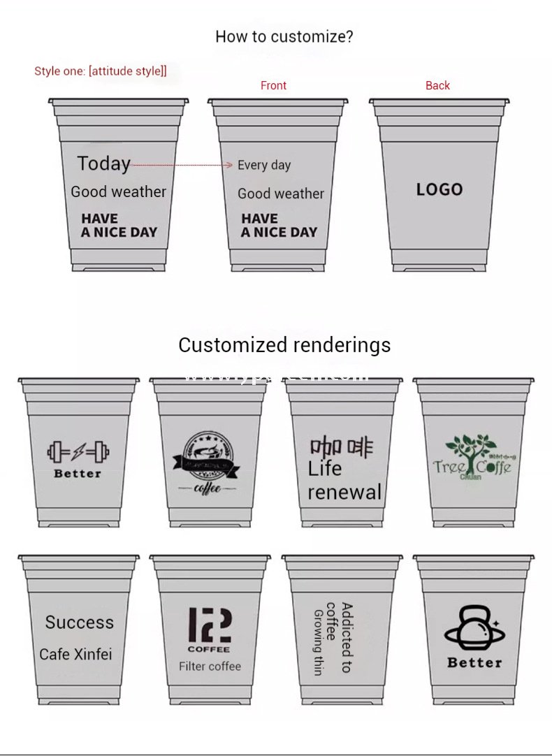 500ml Silver-Lined PP Injection Coffee Cup – 90x58x137mm Hot & Cold Use, Food Grade