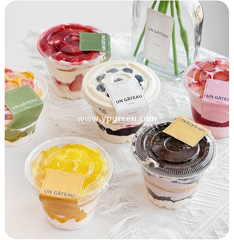 200/260ml Mini Dessert Boxes with Labels & Cups – 92x55x55/92x55x71mm Pastry Takeaway Packaging