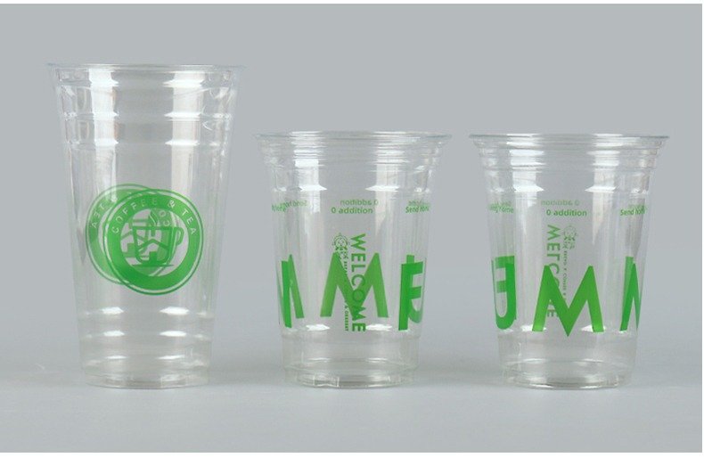 400ml PET transparent coffee cup + flat lid – 9.8x6x10.7 cm Cold Drink Plastic Cups - Packaging Sourcing Agent