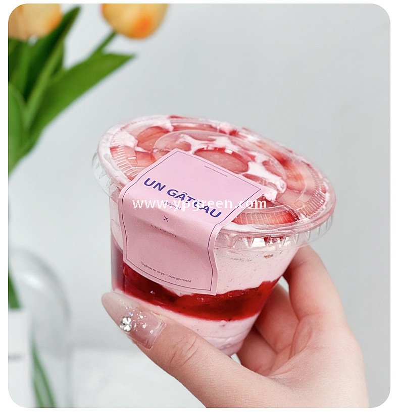 200/260ml Mini Dessert Boxes with Labels & Cups – 92x55x55/92x55x71mm Pastry Takeaway Packaging