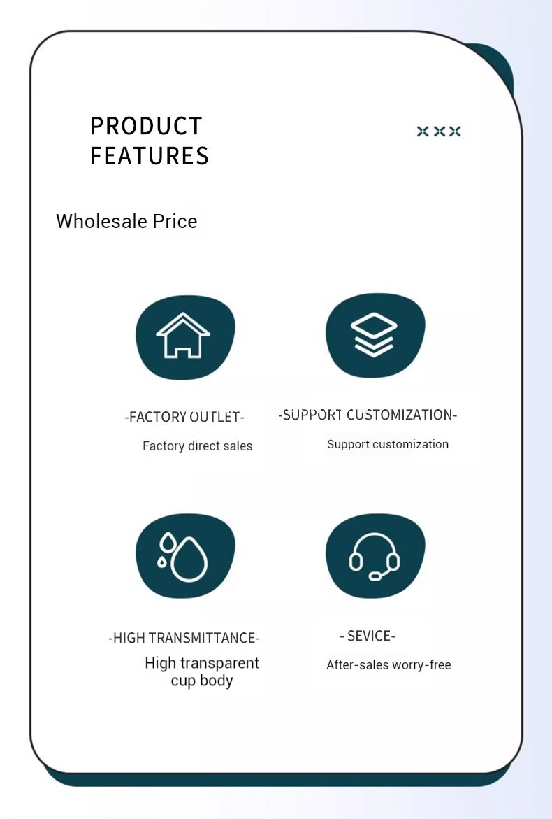 18oz 500ml PET Clear Cold Drink Cup with Custom White Paper Sleeve – 9.8x7.5x9.9cm