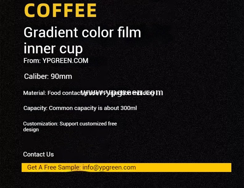 9x5.5x9.3cm Food-Safe Gradient PP Cup – 300ml Inner Film Lined Injection Drink Cup