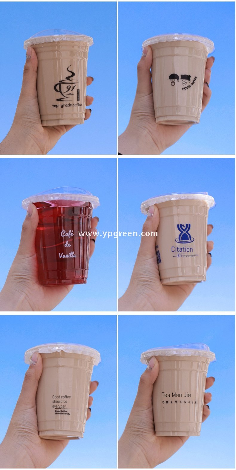 400ml PET transparent plastic cup 14oz + direct drinking lid – 9.8x6x10.7 cm Cold Beverage Takeaway Solution