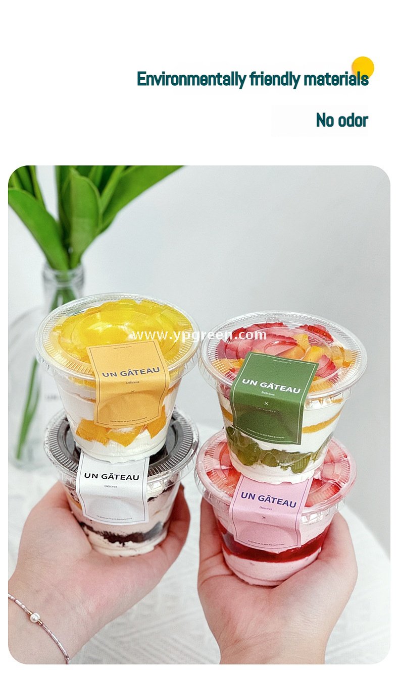 200/260ml Mini Dessert Boxes with Labels & Cups – 92x55x55/92x55x71mm Pastry Takeaway Packaging