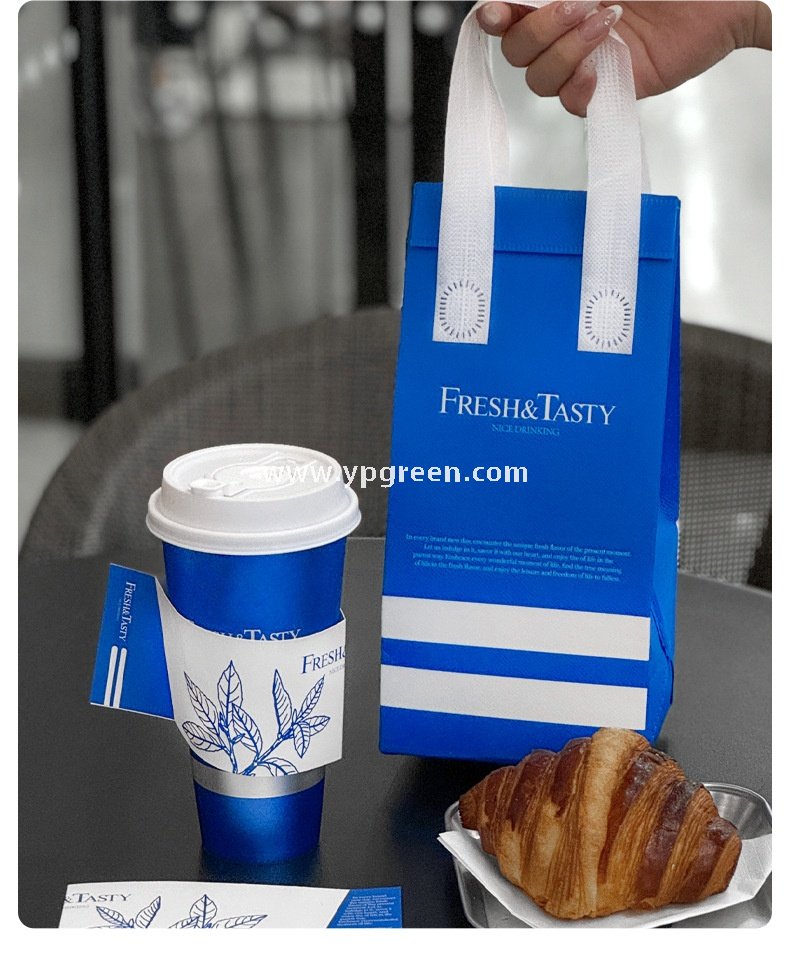 500ml Blue Metallic-Lined Plastic Cup 9x4.8x15.7cm + Leak-Resistant White Lid
