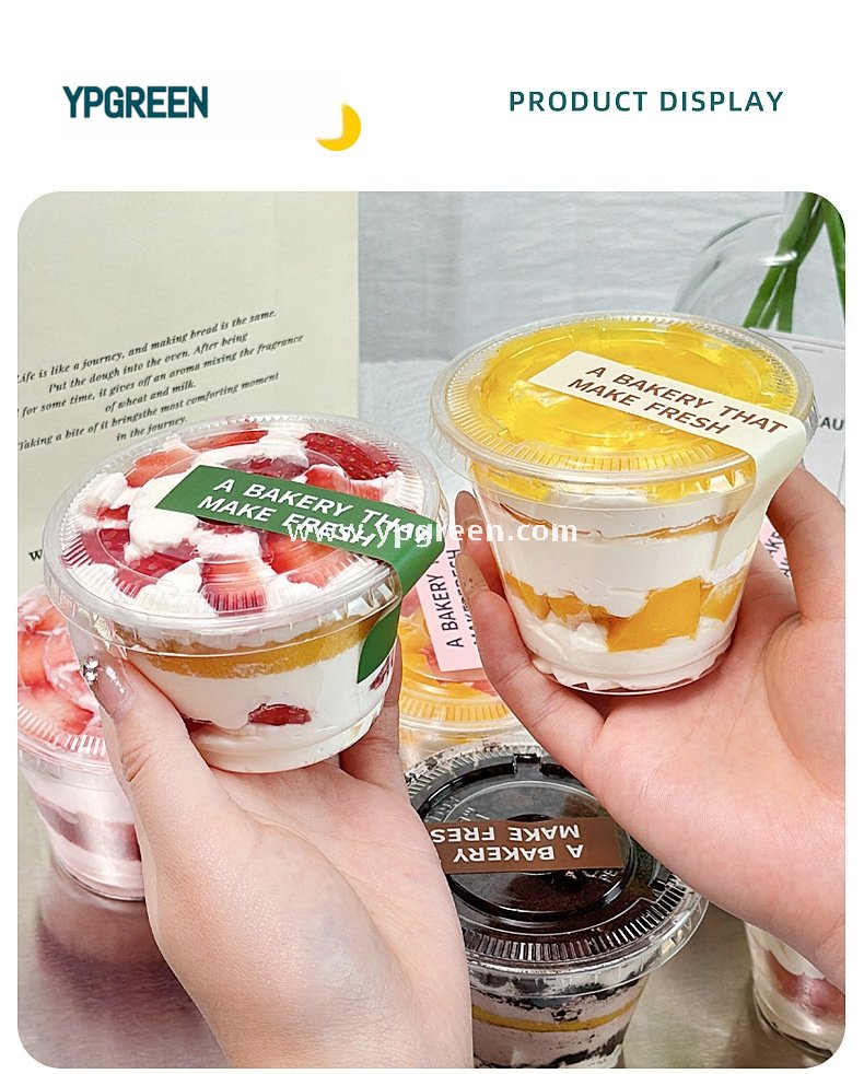 200/260ml Mini Dessert Boxes with Labels & Cups – 92x55x55/92x55x71mm Pastry Takeaway Packaging