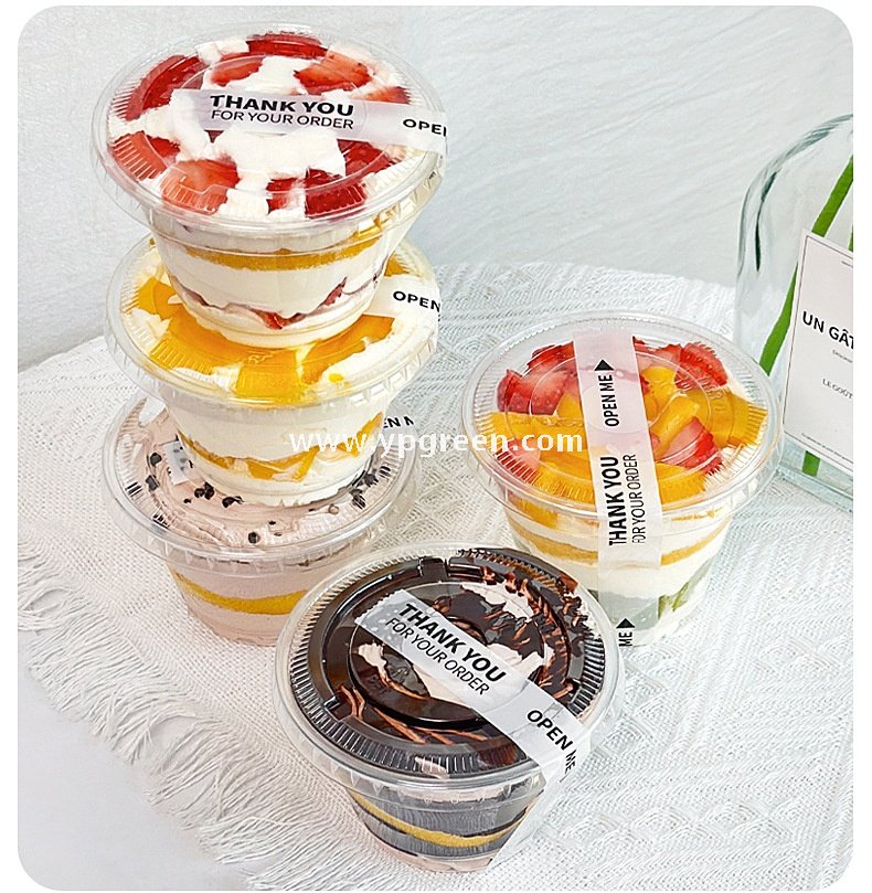 200/260ml Mini Dessert Boxes with Labels & Cups – 92x55x55/92x55x71mm Pastry Takeaway Packaging