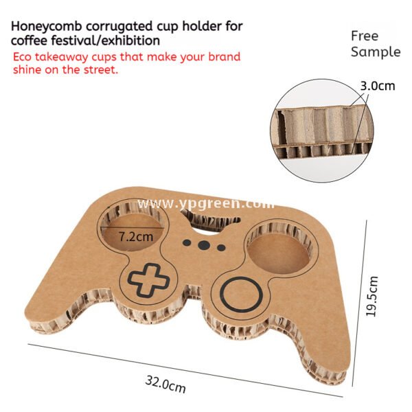 9x6x9.5cm PET Bubble Tea Cup with Lid – Game Controller Cup Holder 400ml