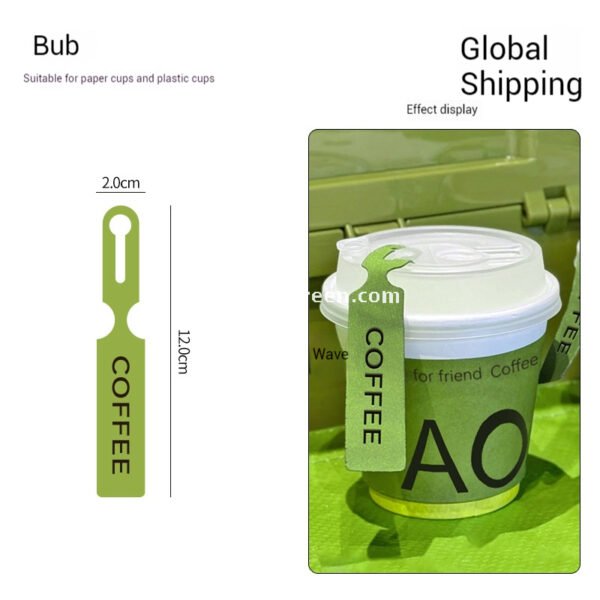 8oz / 10oz / 12oz / 16oz Green Disposable Paper Cups with Lids – Heat-Resistant Coffee Cups for Café & Restaurant