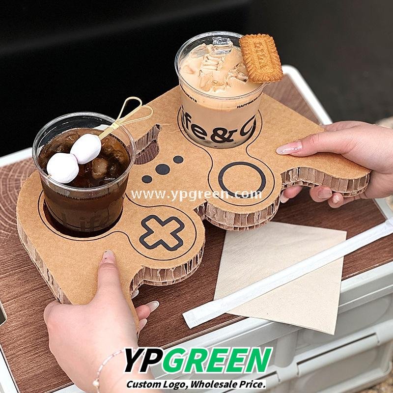 9x6x9.5cm PET Bubble Tea Cup with Lid – Game Controller Cup Holder 400ml