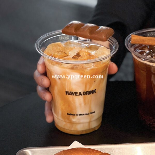 14oz Cute Cat Plastic Iced Coffee Cup with Lid 9.8x6.0x10.7cm – 400ml Latte Cup Factory