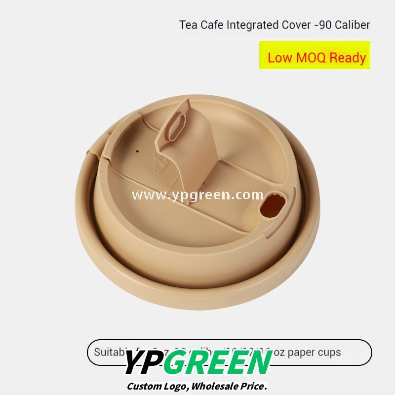 16oz / 500ml Soft-Touch Paper Coffee Cups – Gold Hot Stamping Disposable Cups for Premium Takeaway