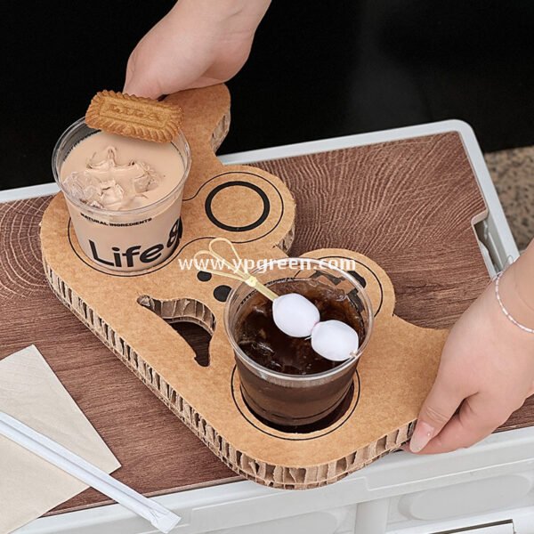 9x6x9.5cm PET Bubble Tea Cup with Lid – Game Controller Cup Holder 400ml