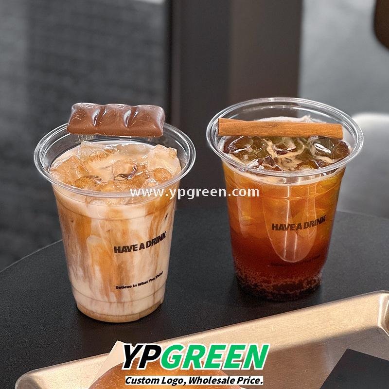 14oz Cute Cat Plastic Iced Coffee Cup with Lid 9.8x6.0x10.7cm – 400ml Latte Cup Factory