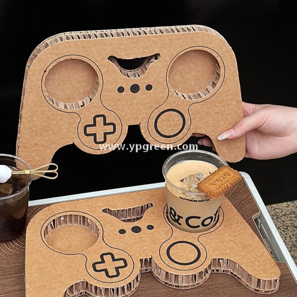 9x6x9.5cm PET Bubble Tea Cup with Lid – Game Controller Cup Holder 400ml
