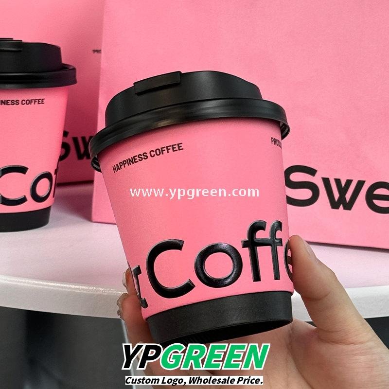 Pink Bakery Boxes for Mousse Cake & Swiss Roll – Disposable Paper Dessert Packaging with Custom Logo Option
