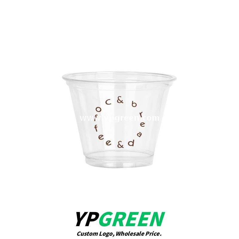 260ml Clear PET Iced Coffee Cup – 92x55x71mm Small Dirty Latte To-Go Cup Wholesaler