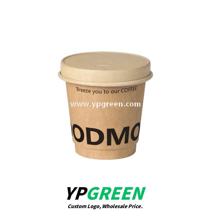 300ml / 400ml / 500ml Disposable Kraft Coffee Cups – Thickened Leak-Proof Paper Cups for Takeaway & Wholesale