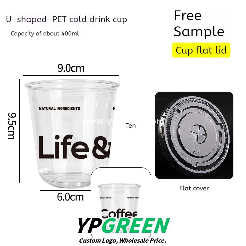9x6x9.5cm PET Bubble Tea Cup with Lid – Game Controller Cup Holder 400ml