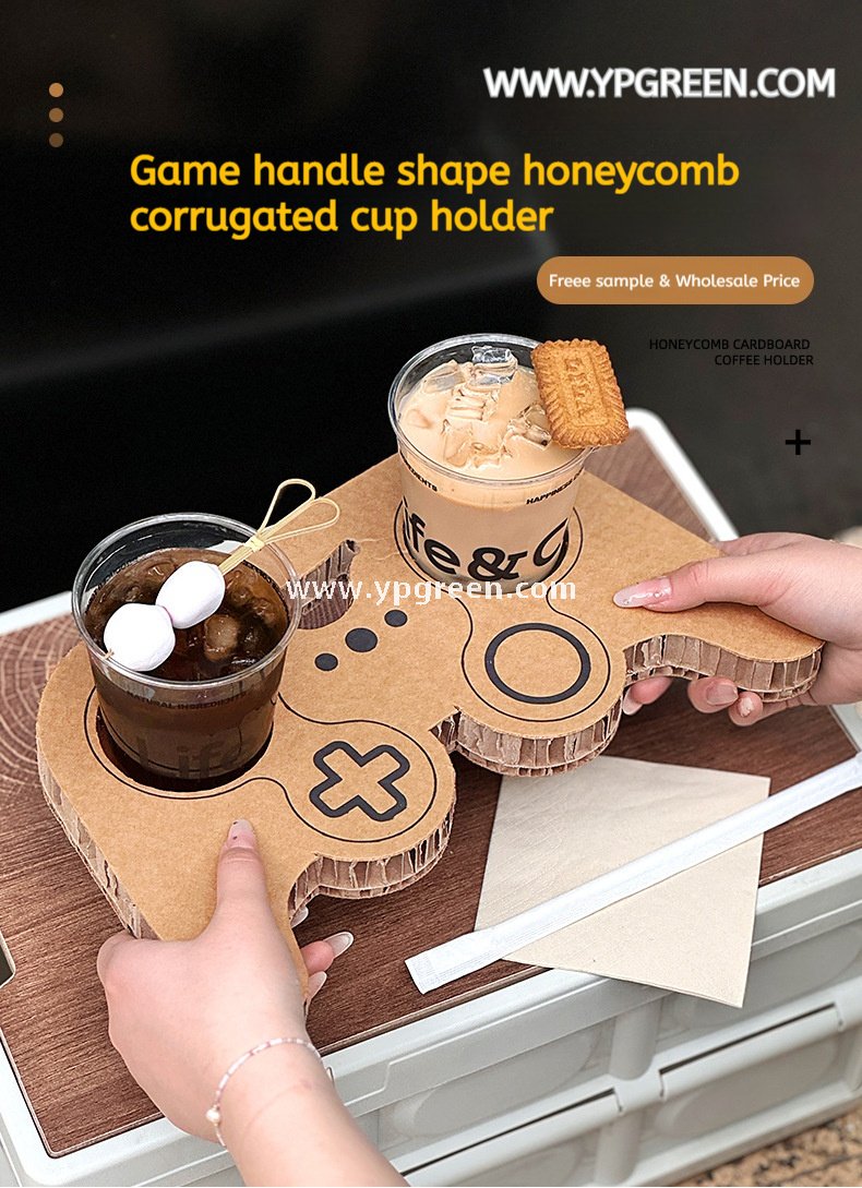 9x6x9.5cm PET Bubble Tea Cup with Lid – Game Controller Cup Holder 400ml