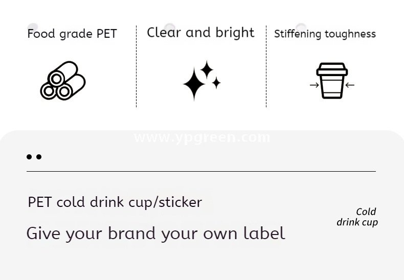 16oz Custom Logo Plastic Coffee Cup – 500ml PET Milk Tea To-Go Cup 9.8x6.5x12.1 cm