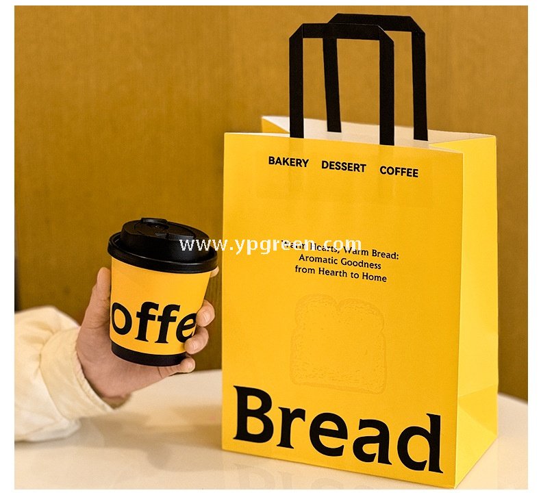 Yellow Double Wall Coffee Cups 260ml / 280ml / 330ml / 400ml / 500ml / 600ml Hollow Kraft Paper Cups Made from Virgin Pulp