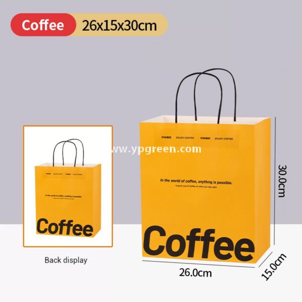 Yellow Sandwich & Coffee Tray Box – Integrated Paper Combo Container with Cup Holder