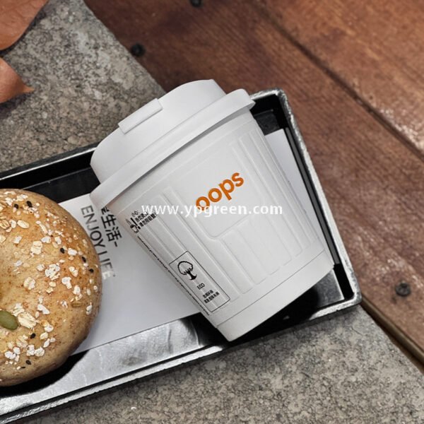 Embossed Raised Paper Coffee Cups – 10oz / 12oz Disposable Hot Drink Cups with Full Texture Finish