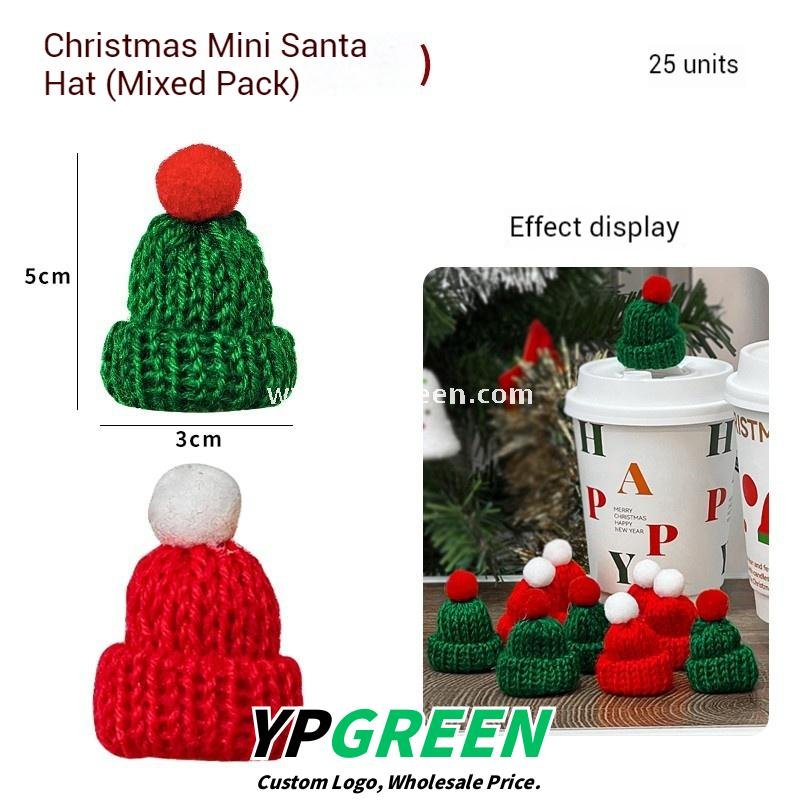 12oz / 400ml Christmas Coffee Cups with Sleeves & Bags – Santa Claus Holiday Design for Takeaway
