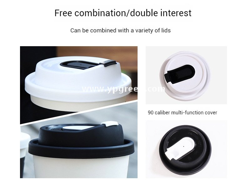 8oz / 12oz Black Paper Coffee Cups – 280ml / 400ml Disposable Cups with Custom Logo for Takeaway