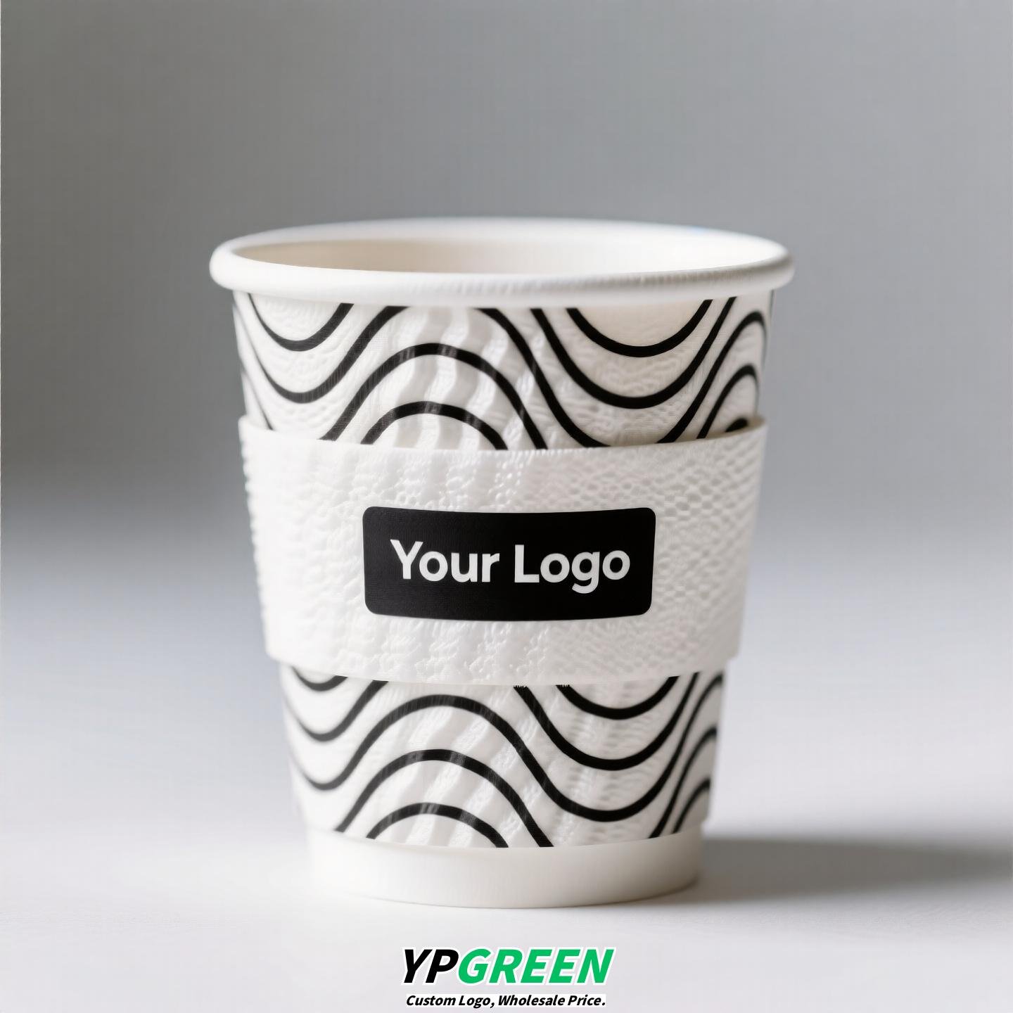 10oz Foaming Process Coffee Paper Cup | 330ml Single-Layer Disposable Cup | Leak-Proof & No Delamination