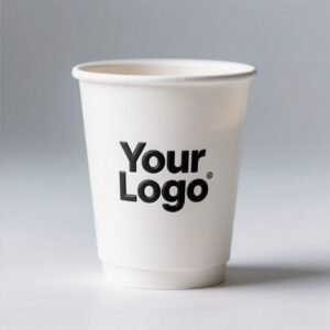 12oz Cold Foil Black Coffee Paper Cup | Corrugated Cup Sleeve | Single & Double Cup Carrier | Non-Woven Tote Bag